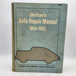 Chiltons Auto Repair Manual 1954-1963 Hardcover 1971 No 5652